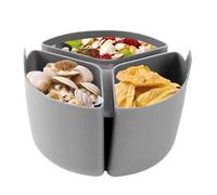 Removable Cooking Pot Separator, Reusable Silicone Dish Cover for Slow Cooker, 3 Compartments Dutch Oven Divider, Heat Resistant for Festive Meals