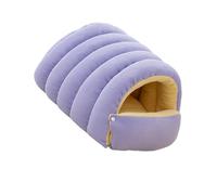 Removable Cover Plush Pet House Cozy Hideaway Bed for Dog and Cats Antislip Bottom Machine Washable Portable Design Enclosed Cats Bed