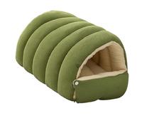 Removable Cover Plush Pet House Cozy Hideaway Bed for Dog and Cats Antislip Bottom Machine Washable Portable Design Enclosed Cats Bed