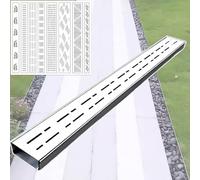 Removable Cover Trench Drain System for Easy Patio & Bathroom Drainage & Simple Installation Efficient Water Management Solution