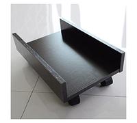 Removable CPU Holder with Mobile Base Desktop Computer Host Tray Adjustable Chassis Rack Rolling Foot Stand for Easy Mobility Sturdy Computer Stand