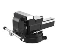Removable Design Heavy Duty Bench Vise The with Universal Swivel is Ideal for Woodworking and Metalworking(4inch)