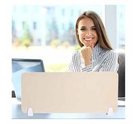 Removable Desk Dividers with Clips, 100x30cm Privacy Panels for Cubicles, Classroom Supplies for Teachers and Students, White, Ideal for Study Spaces