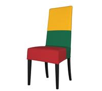 Removable Dining Chair Seat Cover - Washable Stretch Chair Slipcover/Flag of Lithuania Print Protector, for Home