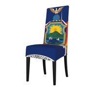 Removable Dining Chair Seat Cover - Washable Stretch Chair Slipcover/New York Flag Print Protector, for Home