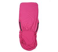 Removable Elastic Stretchable Polyester Office Chair Cover, Computer Chair Seat Protector with Double Zippers, for Standard Office Chairs and Ergonomic Task Chairs, Dust and (Rose Red)