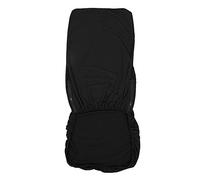Removable Elastic Stretchable Polyester Office Chair Cover, Computer Chair Seat Protector with Double Zippers, for Standard Office Chairs and Ergonomic Task Chairs, Dust and (Black)