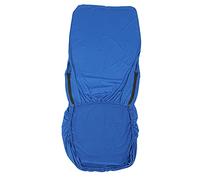 Removable Elastic Stretchable Polyester Office Chair Cover, Computer Chair Seat Protector with Double Zippers, for Standard Office Chairs and Ergonomic Task Chairs, Dust and (Blue)