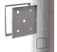 Removable Flush Mount PVC Drywall Access Panel, Invisible Revision Door for Electrical & Plumbing Maintenance, Tileable Cover Plate, Gray (15x15cm / 5.9"x5.9")