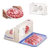 Electric Meat Slicer for Home, 150W Multifunctional Foldable Meat Slicer Machine, 165mm Alloy Steel Blade Diameter, Adjustable Thickness 1-15mm, Removable Food Slicer for Deli, Meat, Cheese, Bread
