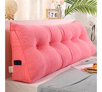 Removable Headboard Reading Pillow - Triangular Wedge Cushion for Dorm Room Daybed, Lumbar Support Bolster, Ergonomic Backrest for Ultimate Comfort