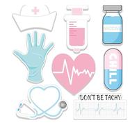 Removable Heteromorphic Themed Design Sticky Note Multipurpose Strong Adhesive Writing Pad for Journal Scrapbooking Use Removable Self-Stick Write Pads Themed Design for Journaling Scrapbooking Use