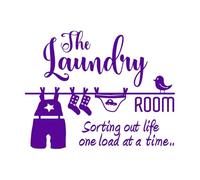 Removable Home Decor Wall Stickers Laundry Room Vinyl Decals Muraux Bathroom Waterproof Wallpaper Decal Small - 33x42cm