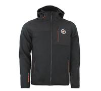 Removable hooded fleece with softshell inserts Peak Mountain Carhood Noir 2XL