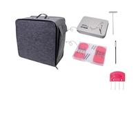 Removable Knit Blocking Mat 32x32cm Foam Pad for Knitting Projects Includes Knitting Block T-Pin Sewing Needles