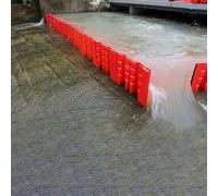 Removable L-Shaped Flood Protection Panels, Water Retaining Barrier for Effective Flood Prevention and Water Blocking in Vulnerable Areas
