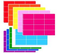 Removable Large Sticky Labels for Moving Boxes, 240 Coloured Waterproof Moving Labels for Storage Boxes, Jars, Freezer Food Labels Stickers, Address Labels Stickers for Moving House Essentials