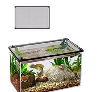 Removable Magnetic Fish Tank Cover Black Net&Frame, DIY Aquarium Lid Screen for Preventing Fish from Jumping Out, Easy to Install(40x30CM/15.75x11.81in)