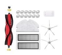 Removable Main brush Washable HEPA filter/Fit For Xiaomi Roborock S6 S60 S65 S5 MAX T6 Tanos Mopping Cloth Spare Parts Sweeping Robot Set (Color : Dark rey)