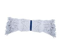 Removable Mop Head Replacement White Plastic and Cloth for Floor