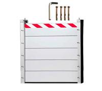 Removable Movable Flood Barrier Gate Water Retaining Plate Deflector Dam Home Door Seal Protection Waterproof Equipment Device Facilities(128 * 100cm)