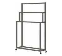Removable Multi-Panel Display Rack for Scarves, Curtains, Bedding & Fabrics, Portable Textile Rack for Tailor Shops, Retail Stores, Visual Merchandising