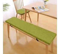 Removable Non-Slip Kitchen & Garden Bench Cushion, Soft Sponge Pad with Zipper, Grass Green, 120x40x5cm - Perfect for Outdoor & Indoor Use