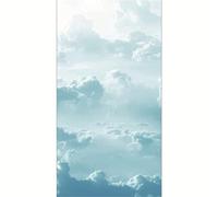 Removable Opaque Stained Glass Window Film,90x200cmAnti UV Glass Window Film,for Home Office Bathroom.The Clouds