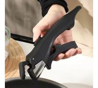 Removable Pan Handle, Anti scalding Removable Pan Handle for Pans with Detachable Handles, Portable Pot Replacement Clip Bowl(Black)