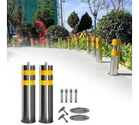 Removable Parking Ber Bold for Driveways Traffic Delineator Post with Anchor Bolts Safe Ber for Vehicle Control & Protect