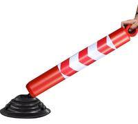 Removable Parking Bollard with Reflective Band for Enhanced Visibility in Parks, Pathways, and Driveways