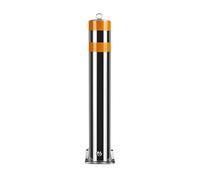 Removable Parking Bollards, Safety Barrier with High-Visibility Reflective Tape, Easy to Install Traffic Warning Post