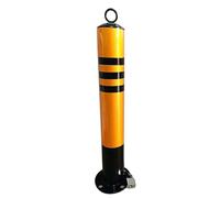Removable Parking Post Bollard Stainless Steel Thickened Steel Tube Warning Post,Fixed Black Safety Bollard For Construction Site/residential Area/parking/Hotels/large Clubs(80cm/31.5 inch)