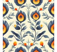 Removable Peel and Stick Wallpaper Flowers Flames 17.3"x393" Painting Abstract for Bedroom Bathroom Easy Peel Off Stick on Wallpaper Contact Paper Renter Friendly Wall Paper