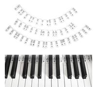 Removable Piano Keyboard Music Labels Piano Notes Guide For Beginner 88-Key Full Size Piano Keyboard Note Labels For Learning