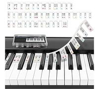Removable Piano Keyboard Note Labels,Piano Key Notes Guide Overlay for Beginners and Kids Learning Piano, 88-Keys Full Size,No Need Stickers&Reusable Silicone