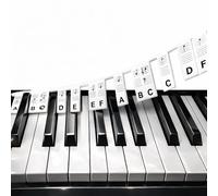 Removable Piano Keyboard Stickers for Beginners, Piano Notes Guide, Removable Piano Keyboard Note Labels for Learning, Fits Digital Piano 88 Weighted Keys, Alternative to Keyboard Letters Stickers