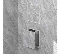 Removable Plumbing Access Panel, Waterproof Aluminum Alloy Access Doors, Indoor Drywall Hole Cover for Home Improvement and Maintenance(White,200x200mm (7.9x7.9in))