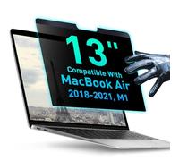 Removable Privacy Screen Compatible With MacBook Air 13" 2018, 2019, 2020, 2021, M1 | Easy On/Off Anti-Glare Laptop Screen Protector Filter Blue Light Blocking Filter