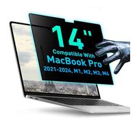 Removable Privacy Screen Compatible with MacBook Pro 14" 2021, 2022, 2023, 2024, M1, M2, M3, M4 | Easy On/Off Anti-Glare Laptop Screen Protector Filter Blue Light Blocking Filter