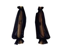 Removable Puff Sleeves for Wedding Dress Tulle Detachable Sleeves Add On Wedding Gift Bridal Accessories, Black, Default one size