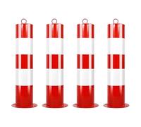 Removable Reflective Bollard Post with Hanging RingIdeal for Parking Lots Road Safety and Construction WarningDurable and Easy to Install