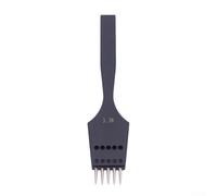 Removable Round Hole Punch for Leather Craft Steel Tool with Adjustable Hole Diameters and Spacing for Various Stitching Techniques (3.38 mm 5 tooth)
