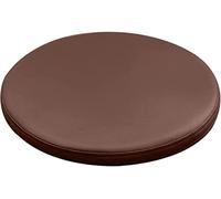 Removable Round Leather Cush Memory Foam Seat Pad Soft & Breathable Dining Chair Pillow for Home Office & Travel (Brown 40 x 2.5 cm)