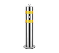 Removable Safety Bollard with Anchor Bolts, Steel Post for Garage Security and Traffic-Sensitive Areas