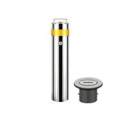 Removable Safety Bollards with Embedment Sleeves for Parking and Traffic Control - Enhanced Visibility and Security