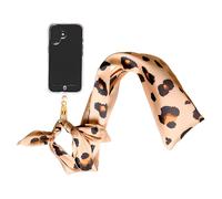 Removable Scarf Shoulder Strap for Universal Smartphone with Leopard Pattern