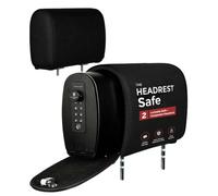Removable Slide Hidden Car Headrest Safe with Companion, Biometric Access