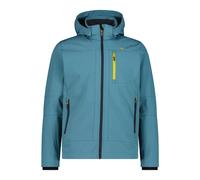 CMP Zip Hood Softshell Jacket with Zip-Off Hood Mist Blue Black - 54