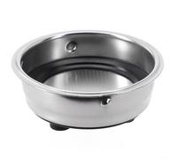 Removable Stainless Steel Coffee Filter Basket for Espresso Machine - Reusable Mesh Portafilter Insert Double Layer Single Serve 51mm(Single Cup)
